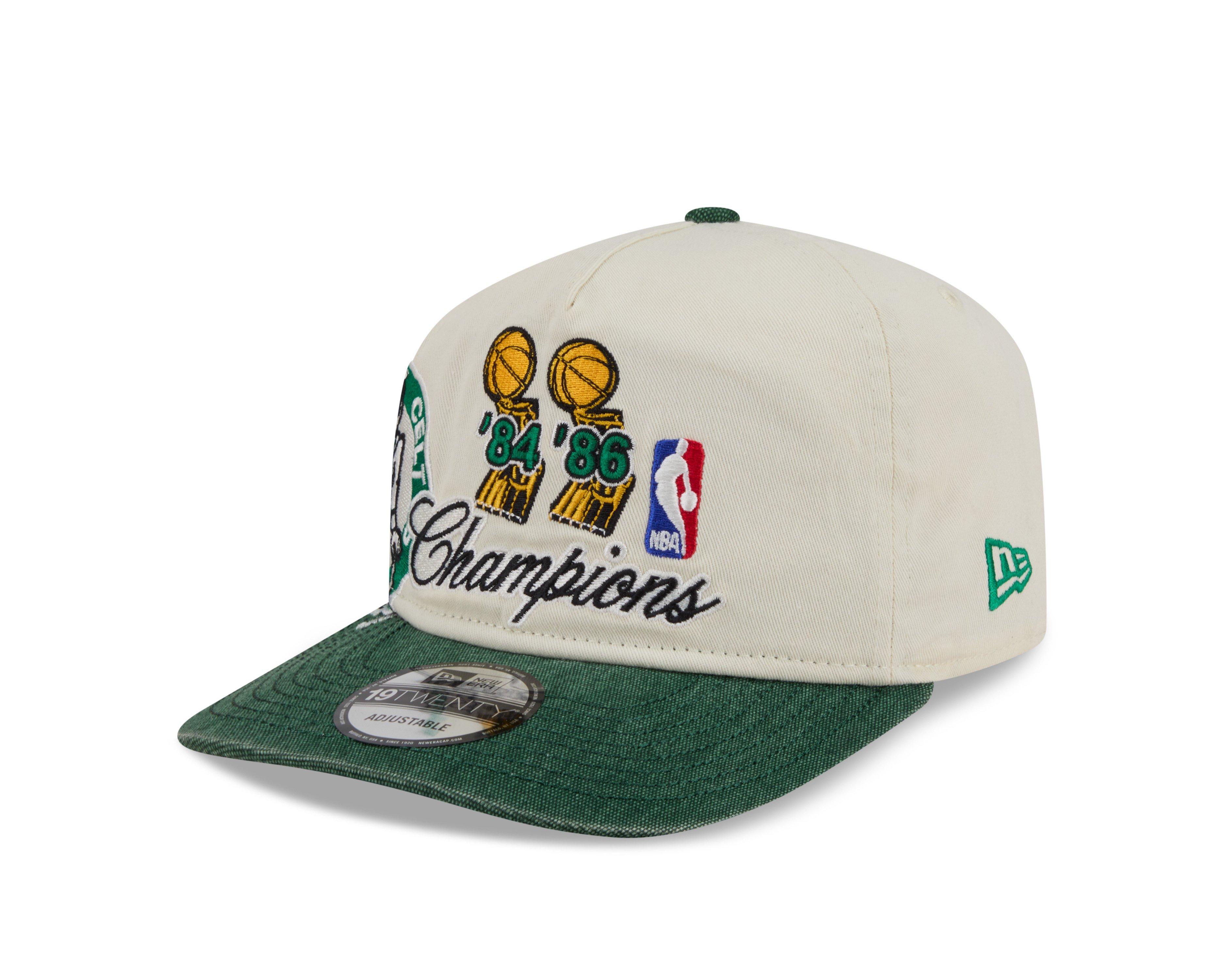New Era Boston Celtics 19TWENTY Hardwood Classic Snapback Hat-White/Green - WHITE/GREEN